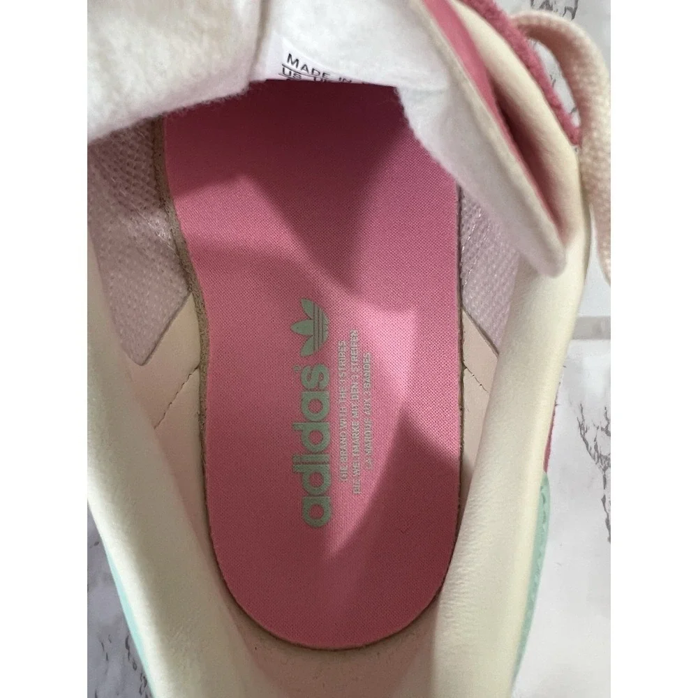 Adidas Womens Suede Gazelles Sneakers Shoes 6 Y2K Classic Streetwear Sporty Pink
